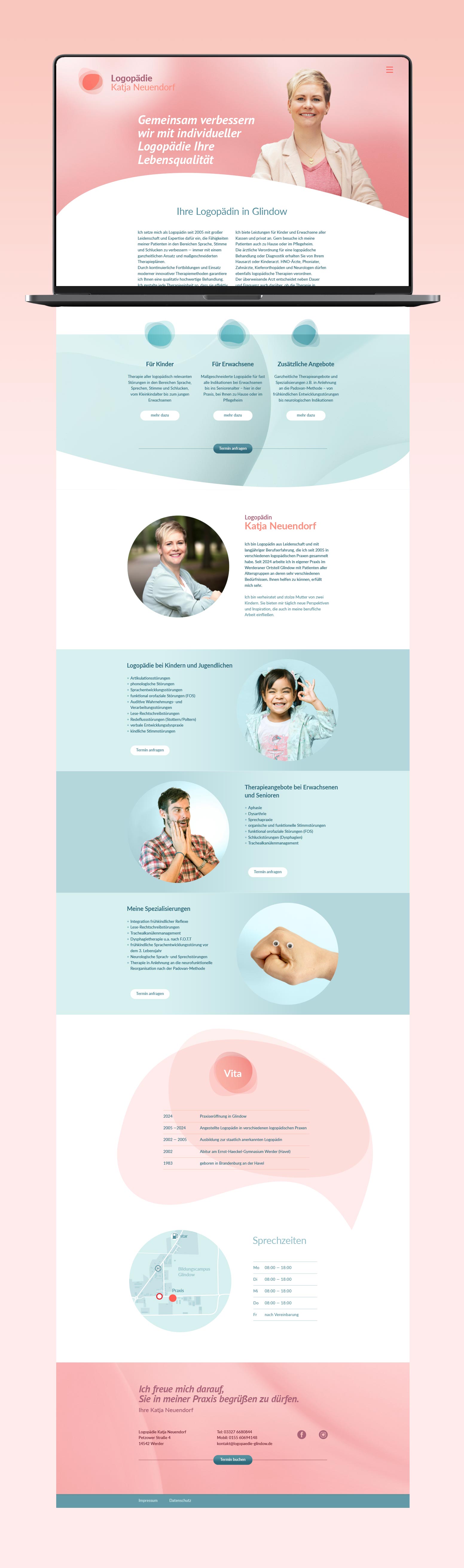 Webdesign Logopädie Katja Neuendorf