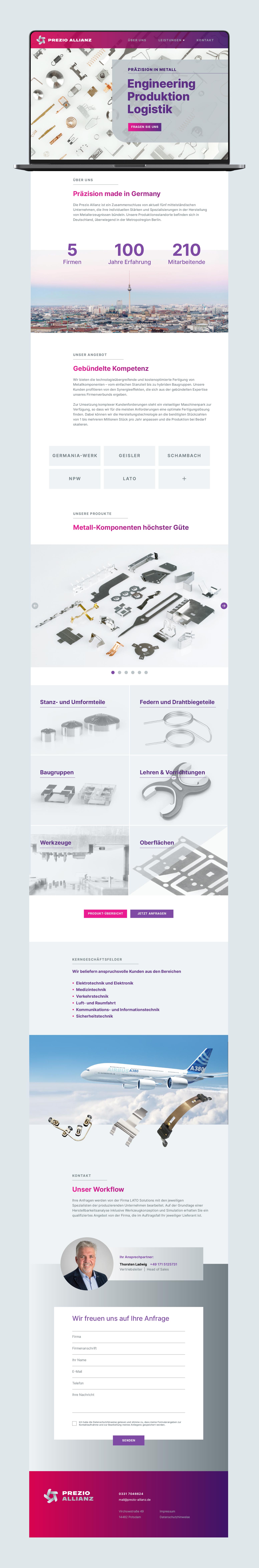 Webdesign PREZIO ALLIANZ