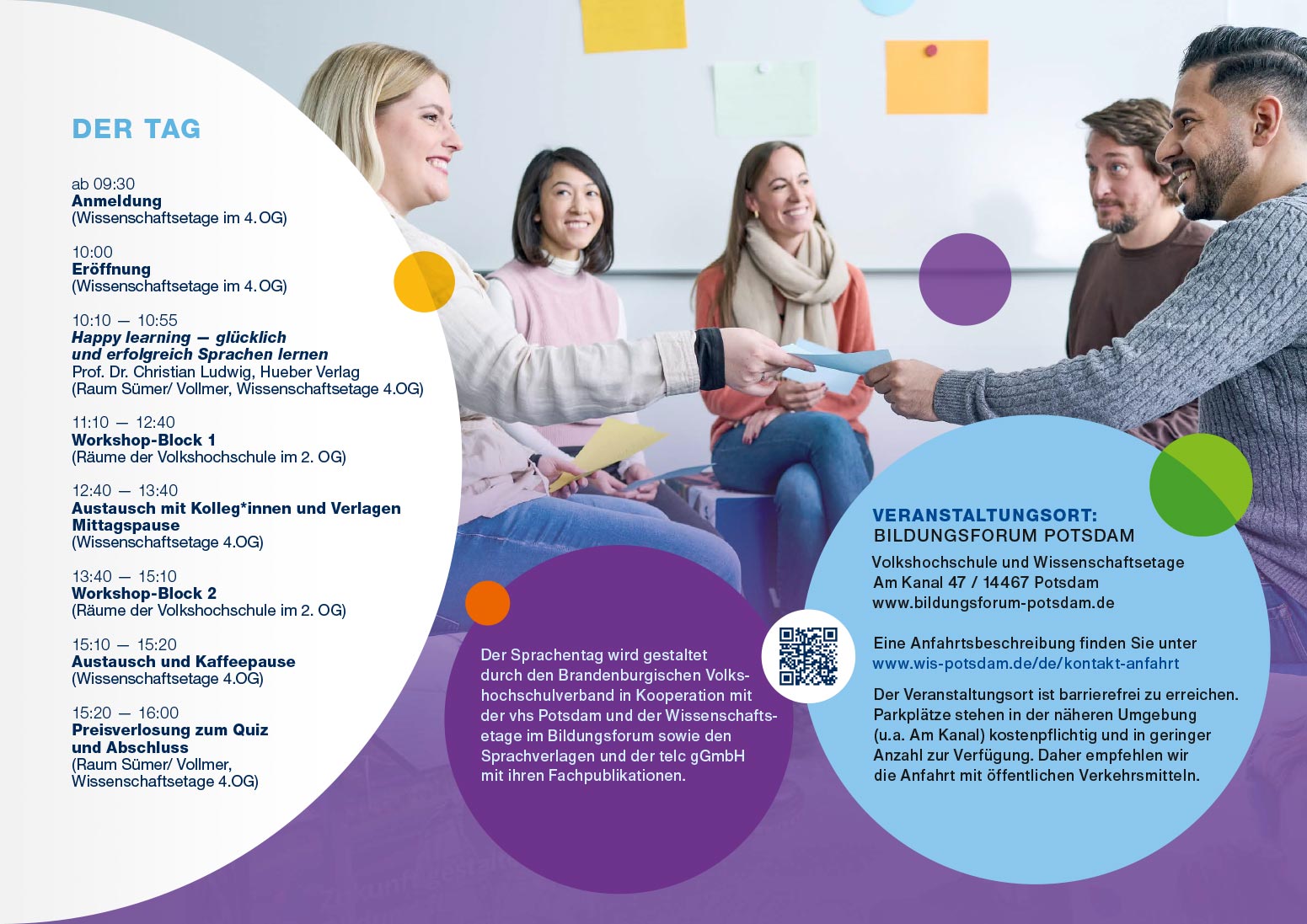 Progrmm-Flyer für BVV-Veranstaltung