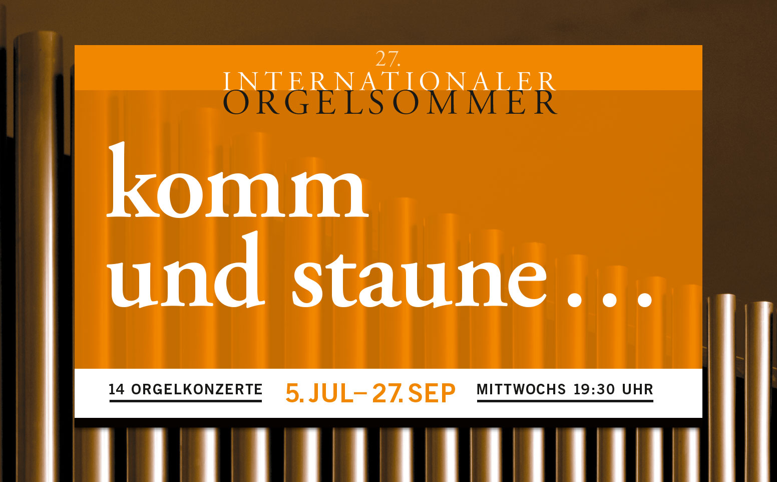 Plakat Internationaler Orgelsommer 2017