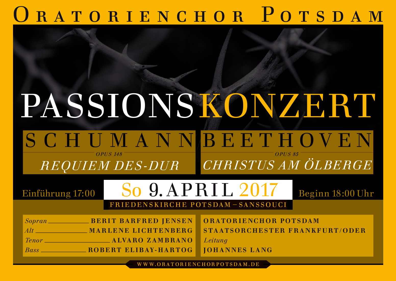 Plakat Passionskonzert
